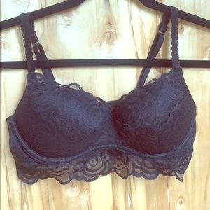 VICTORIA’S SECRET PINK bra bralette black M top